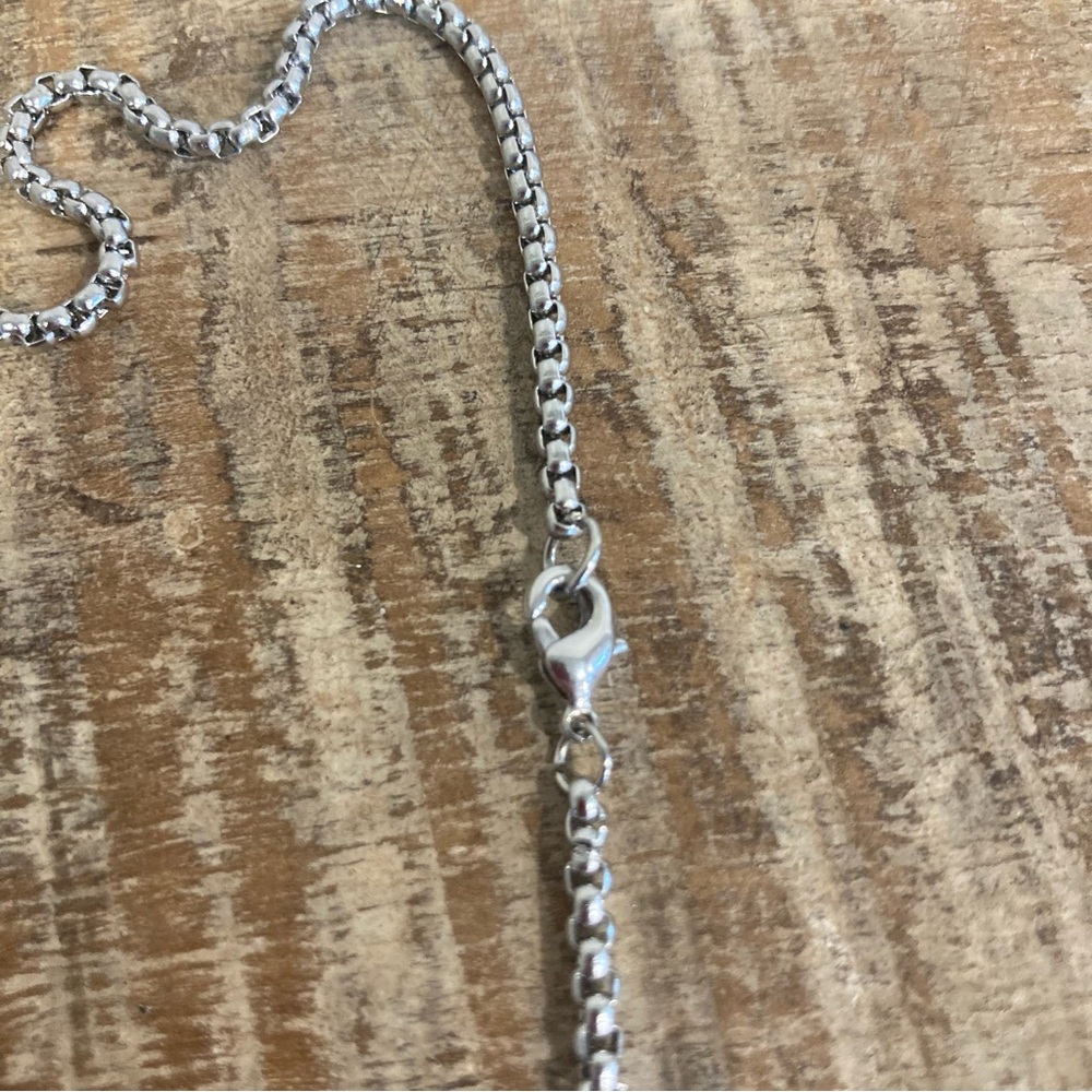 Long Silver and Gold Tone Tassel Pendant Necklace - Picture 11 of 15